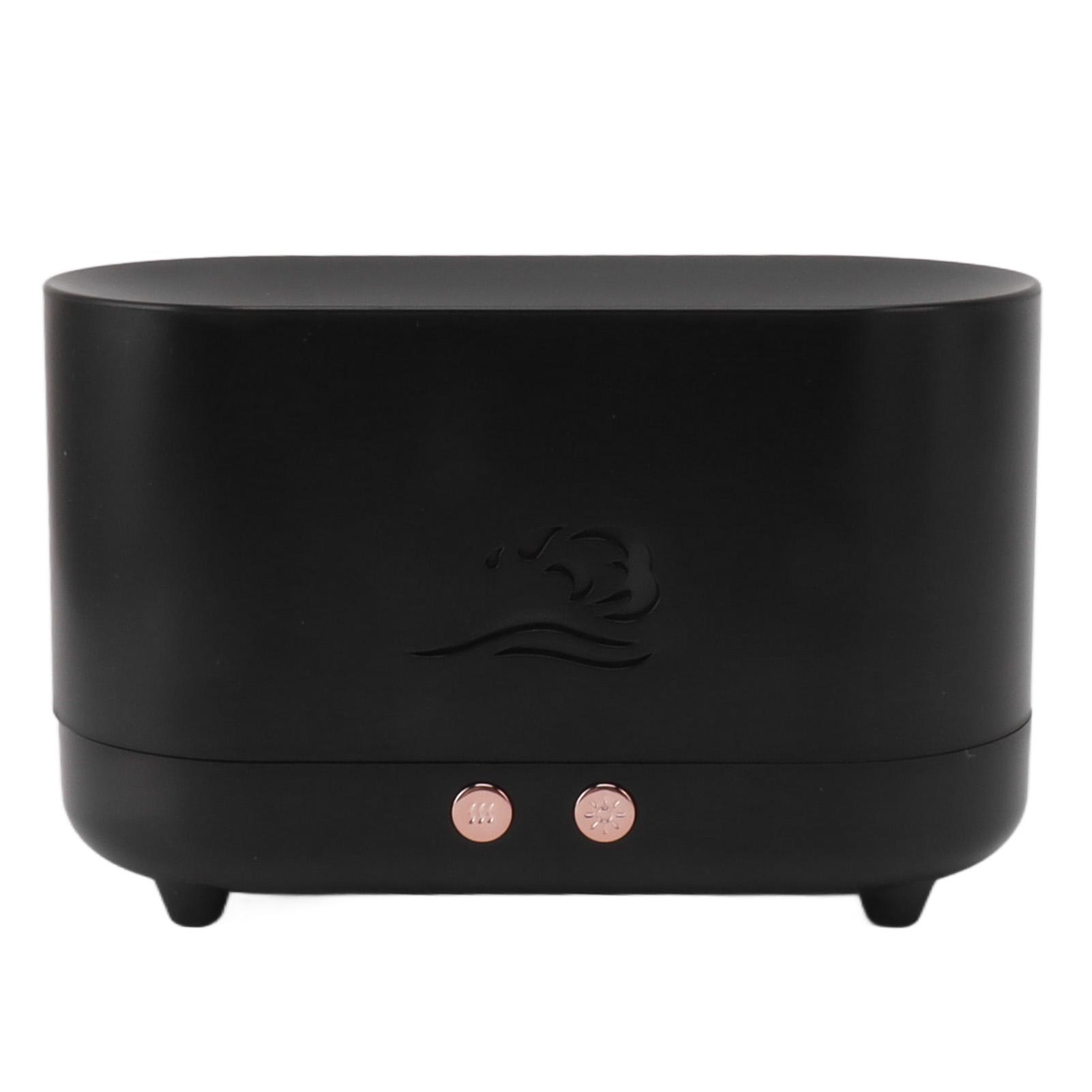

Simulation Flame Aromatherapy Machine Black 225ml 35DB USB Flame Air Diffuser for Coffee Shop Home