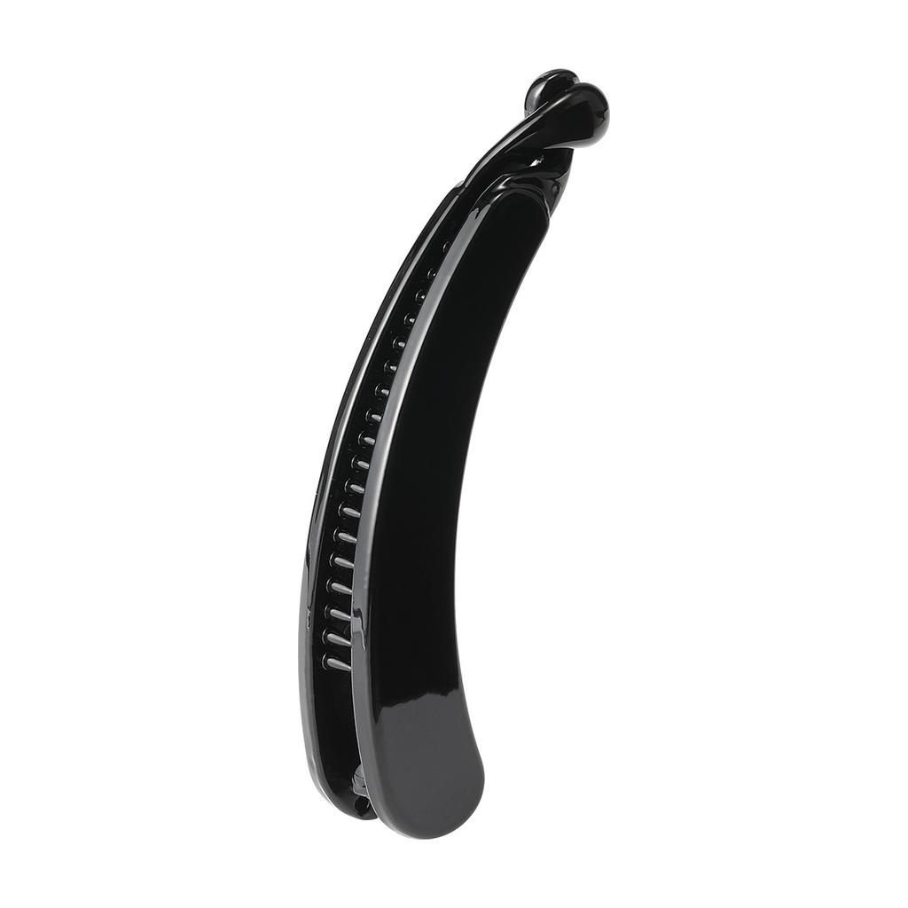 The Hairpin Has A Sweet Twist Clip At The Back of The HeadA Moon-shaped Banana Clip and A Half-tied Ponytail Vertical Clip