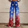 Wide Leg Flare Jeans For Women With Pockets Baggy Pants Vintage Floral Print High Waisted Loose Pant