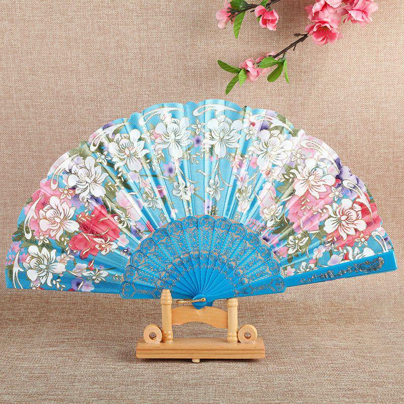 Silk Chinese-Style Folding Fan: Cheongsam, Hanfu, Dance, Wing Chun, Photography Prop