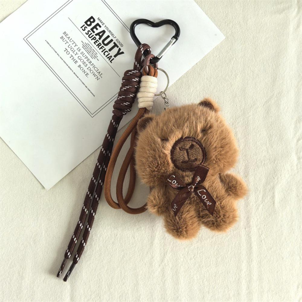 PP Cotton Capybara Plush Doll Pendant Soft Kapybara Key Chain  Children Girl