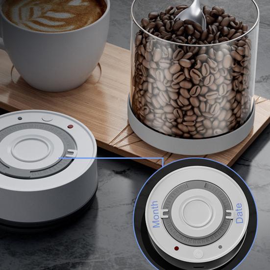 Contenitore Ermetico 600/950ml Alta Capacità A Prova di Umidità Grado Alimentare Contenitore Sottovuoto Automatico per Caffè per Cucina