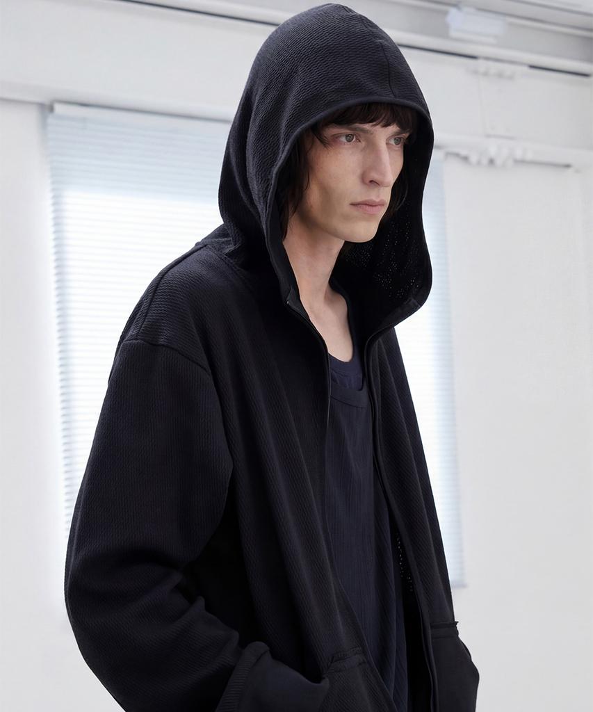 Formlich Cable Hoodie Zipup/Black