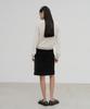D Noah Braided Corduroy Skirt (Black)