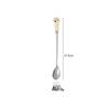Cartoon Children's Stainless Steel Long Handle Spoon & Fork Set