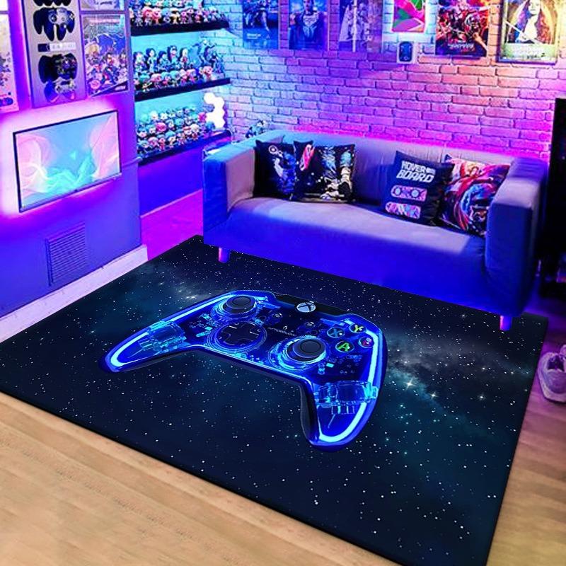 3D Game Console Controller Carpet for Living Room Children's Bedroom Crawling Mat Non-Slip E-sports Hall Decor Rug Home Doormat