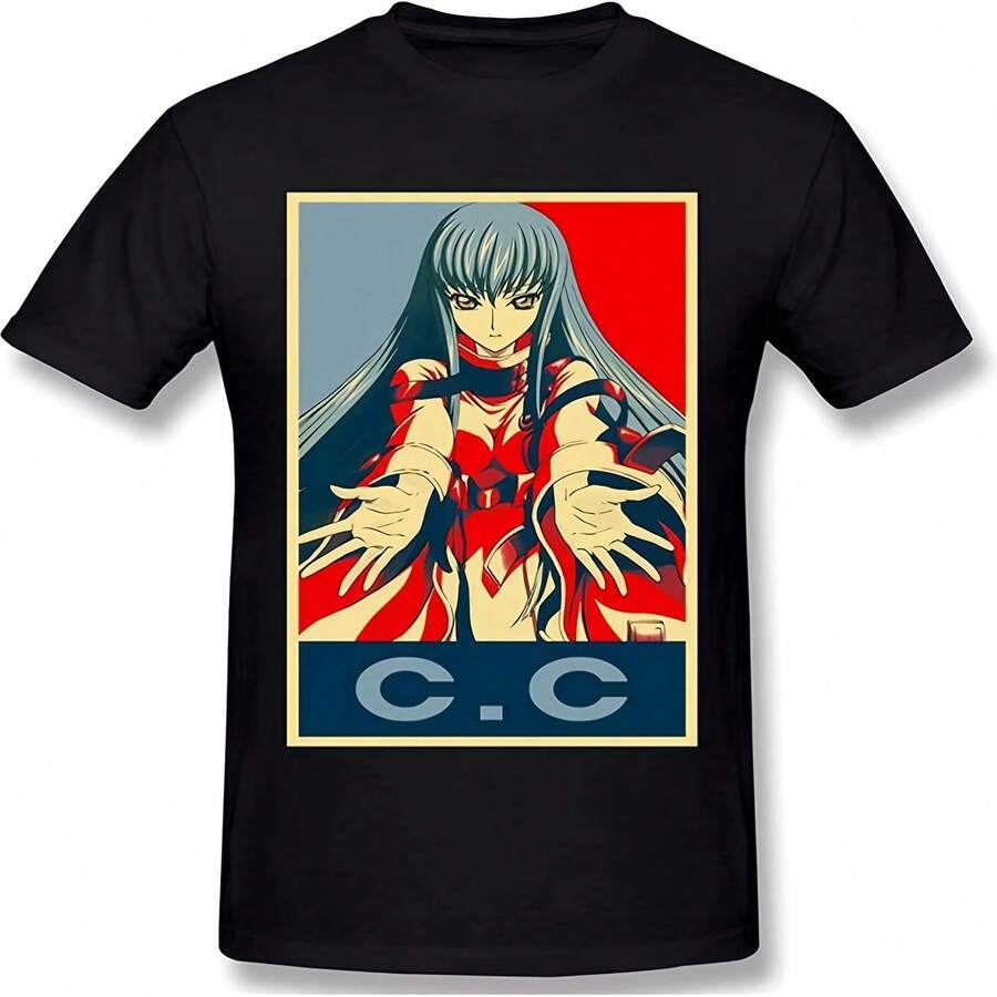 Code Geass Anime Style Short Sleeve Tee for Unisex L