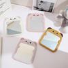 Cartoon Desktop Mirror Women Girls Makeup Mirrors Dormitory Dressing Mirror Gift