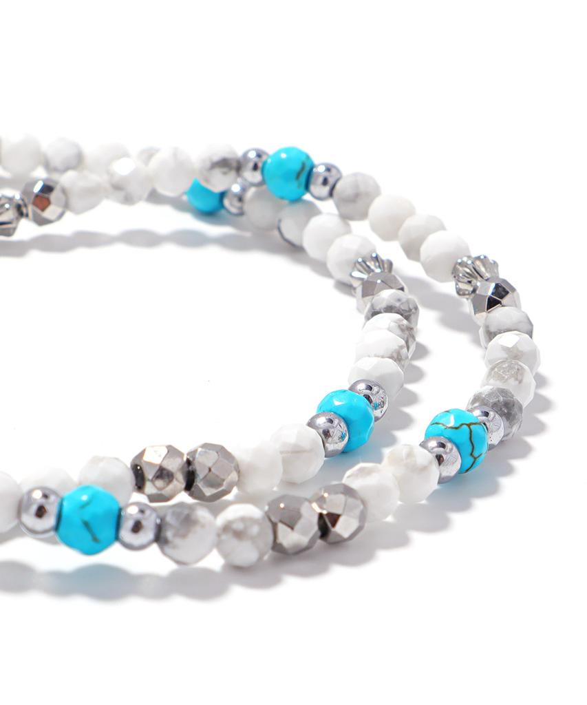Polalita Polaris Turquoise Howlite Bracelet (Plt-Br-136_Wt)