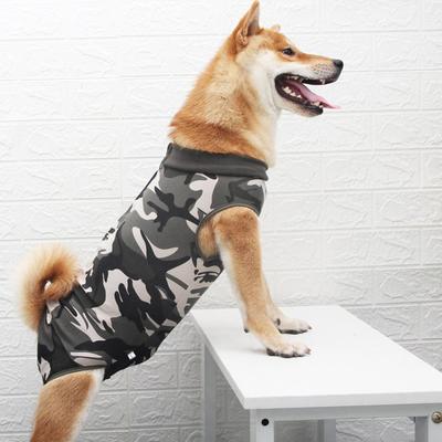Pijamale pentru câini DualPet, din bumbac, conține costum de recuperare pentru intervenția chirurgicală pentru căderea părului. Salopetă completă sportivă pentru câini mici și mari