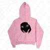 Fashion Kawaii Aesthetics Graphic Print Y2K Hooded Sweatshirt Hip Hop Punk Loose Long sleeve Top Rock Goth Vintage Chic Pullover