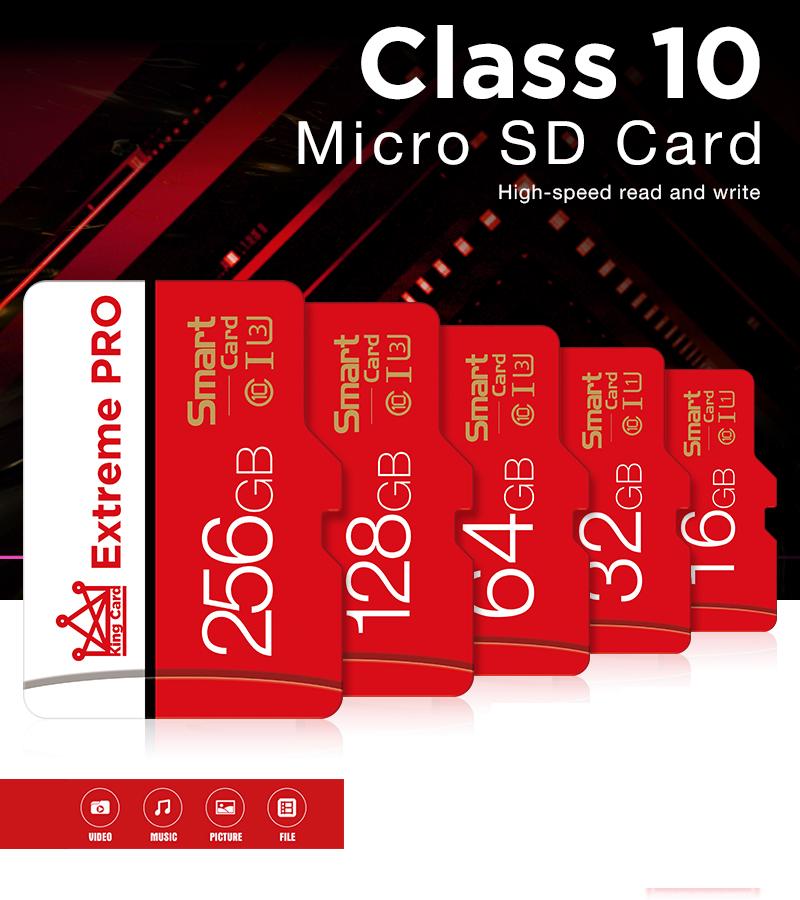 Buy Microsd Memory Card 16 32 64 128 256GB C10 Micro Sd Card SDXC/SDHC