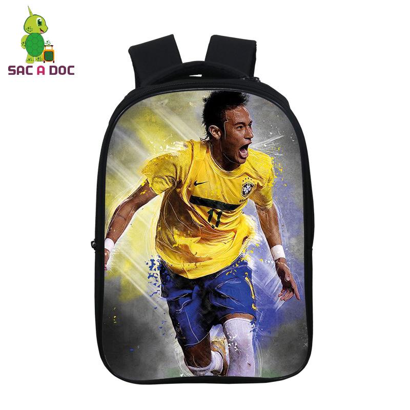 Football Player Peripheral Digital Printing Backpack Double Full Color Personalized Student Bag