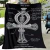 1PC Ancient Egyptian murals, Vikings, Anubis blanket, all season lightweight home office outdoor nap multifunctional blanket