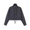 Women’s Polka Dot Long Sleeve Cardigan and Shorts Set 2025 Spring Summer Two-Piece Outfit Casual Slim Fit