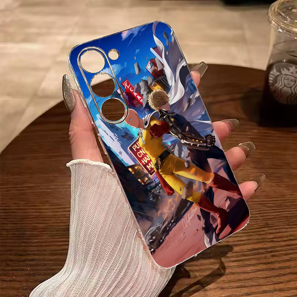 O-P-M-One-Punch -Man Clear Soft Silicone Phone Case for Samsung Galaxy A71, A70, A52, A51, A40, A30
