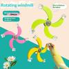 M-Interactive Rotating Windmill Parrot Relieve Boredom Toy Bird Mental Stimulation Entertainment Gnawing Cage Accessories Toy
