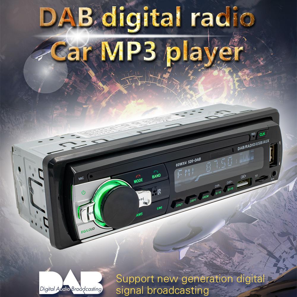 DAB FM AM Car Radio Autoradio 1 Din Stereo Audio MP3 Player Support TF Bluetooth
