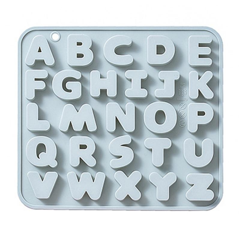 

English Letter Shaped Silicone Mold Fondant Chocolate Mould DIY Cake Dessert Mould Homes Kitchen Baking DIY Supplies 1