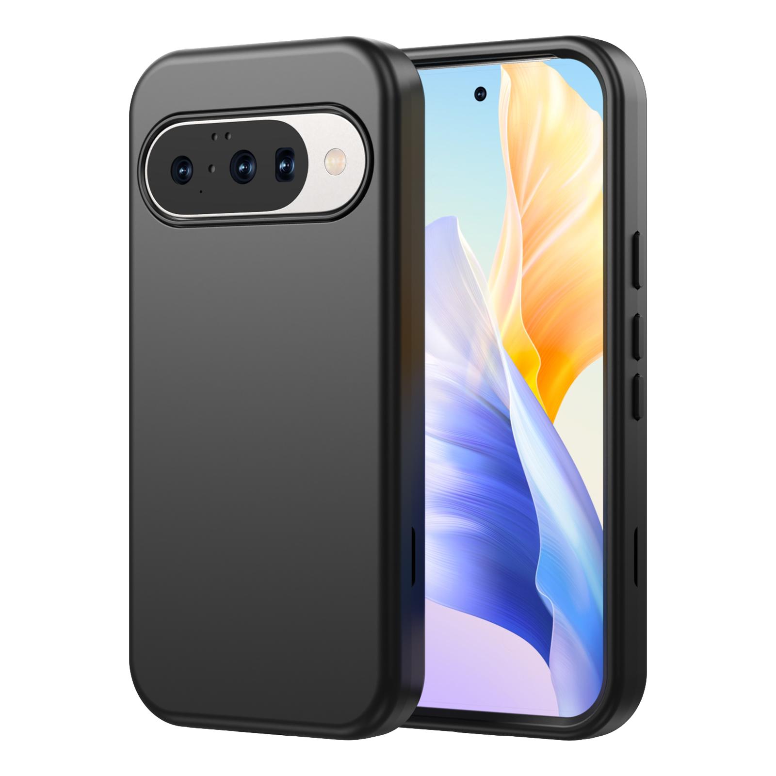 

GW03 Чехол для Google Pixel 10/10 Pro ТПУ+ПК Чехол для телефона Двухслойный Противоударный Black