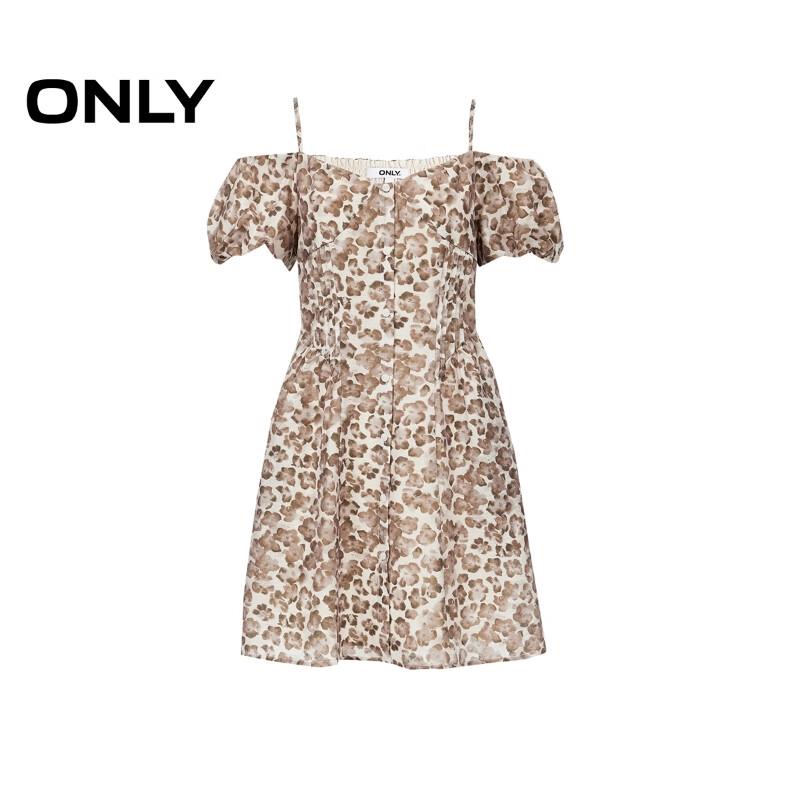 ONLY 2025 Summer Elegant Off-Shoulder Print Sling Mini Dress