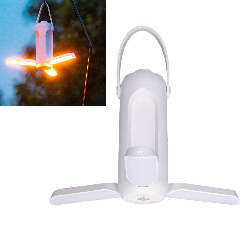 Folding Camping Lights Camping Lantern USB Rechargble 10000mAh Dimmable Hanging Handle Tent Lamps for Travel
