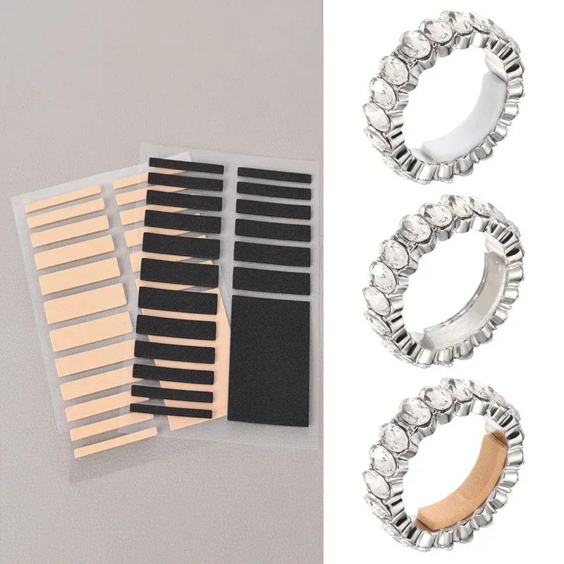 18pcs 2025 New Ring Size Adjuster Invisible Inner Sticker Single-sided Adhesive Anti Slip Shock-absorbing EVA Sponge Pad