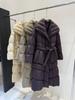 Yu Yan Women's 2025 High-End Long Goose Down Winter Coat - Elegant, Thick, and Stylish
