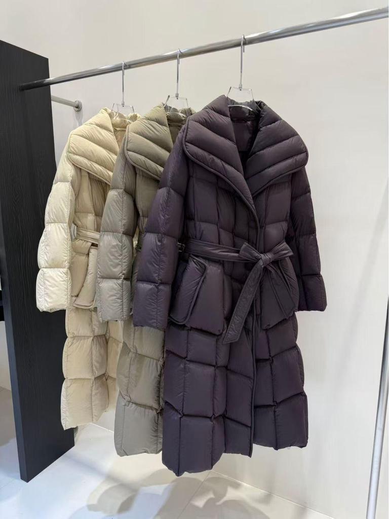 Yu Yan Women's 2025 High-End Long Goose Down Winter Coat - Elegant, Thick, and Stylish