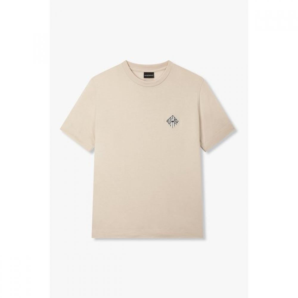Emporio Armani Men S Logo PaTch Lyocell Blend T ShirT A516126062 S
