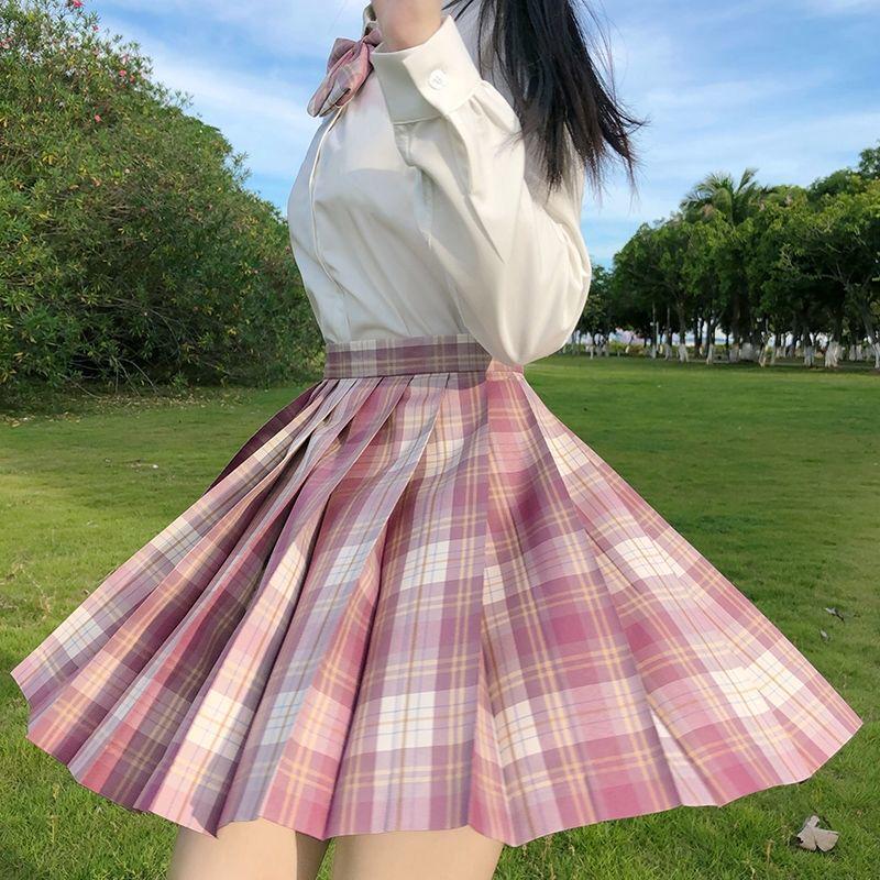 Authentic Japanese JK School Uniform Set - Gentle Cut Sailor Suit with Pleated Skirt