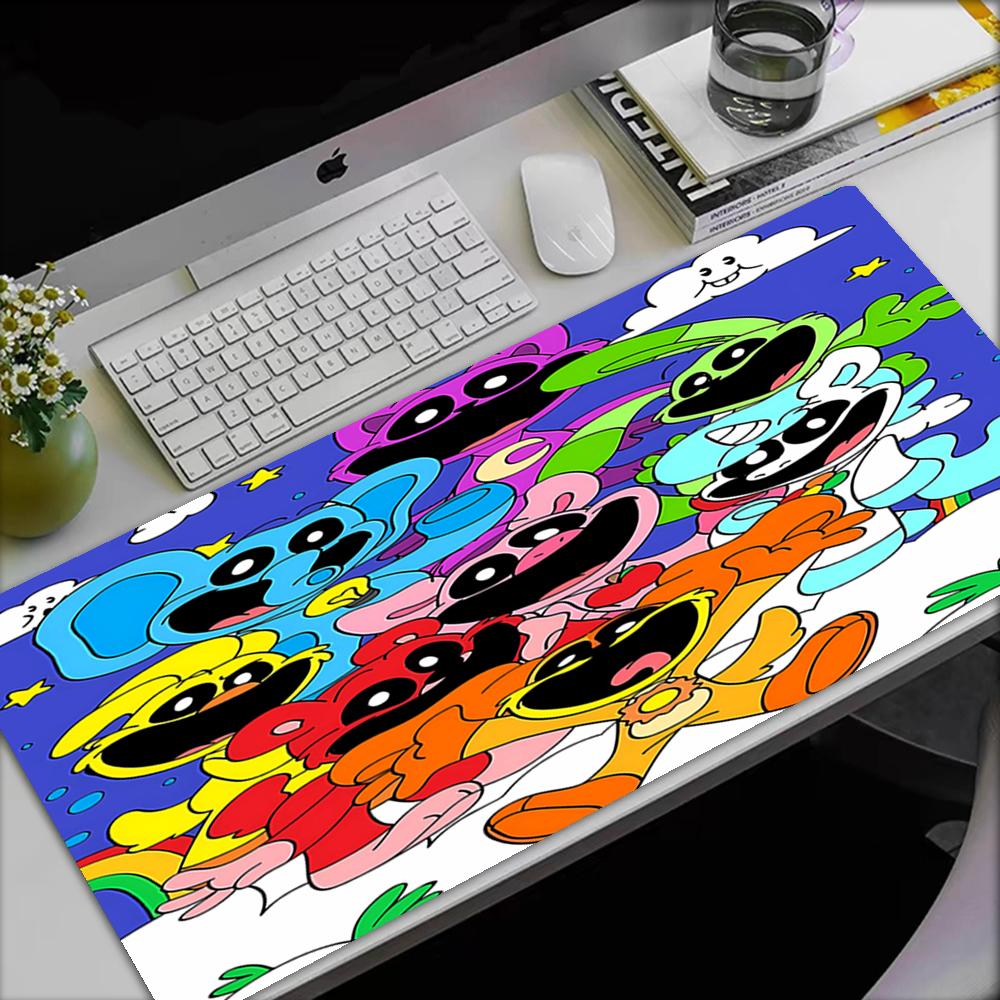 Smiling Critters Theme Mouse Pad, Non Slip Rubber Base, Multifunctional Office & Home Decor, Perfect for Workspace Personalization.