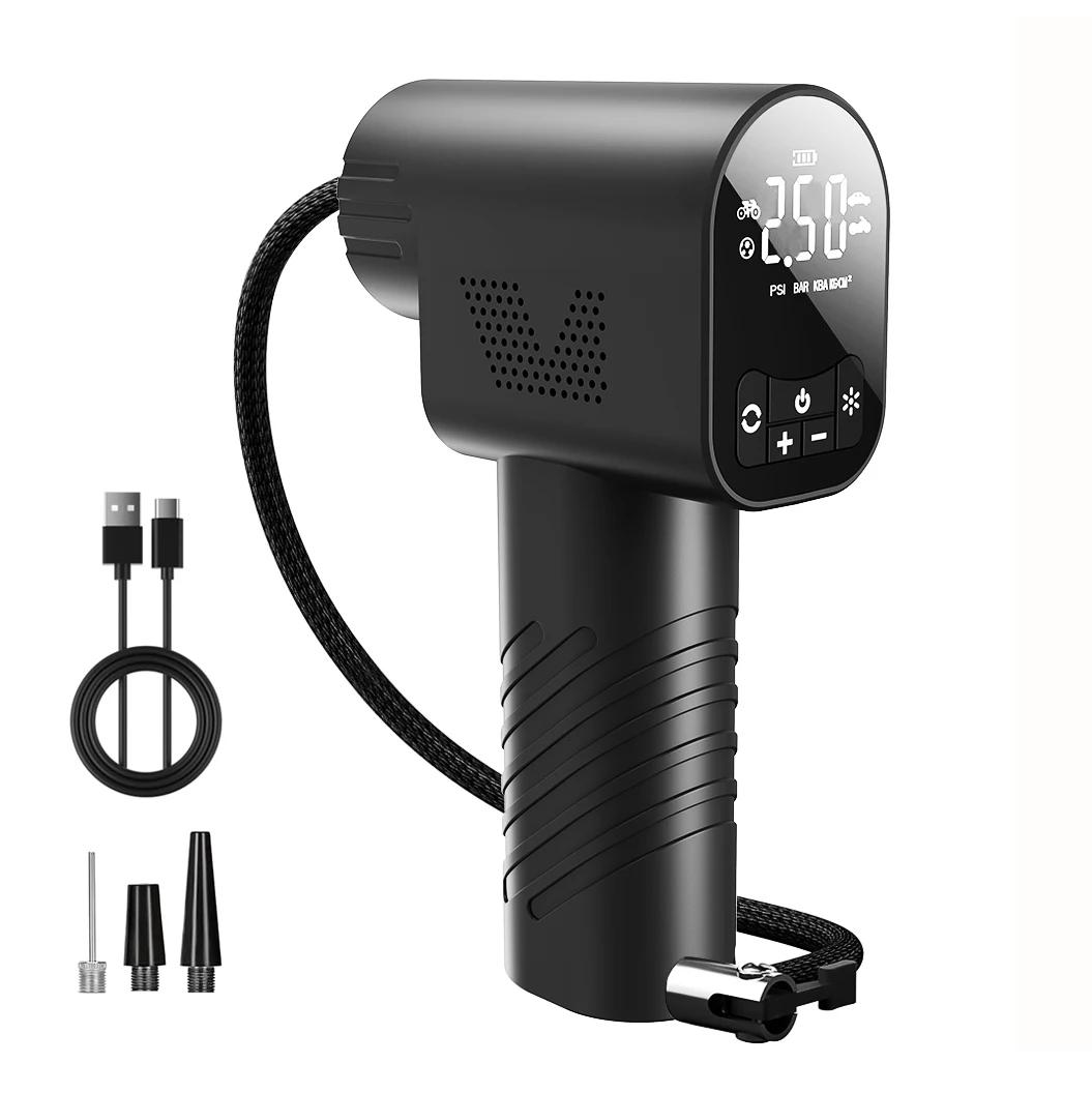 

Беспроводной автомобильный воздушный насос, мини-портативный насос для накачивания, быстрое накачивание, электрический воздушный компрессор для мотоцикла, велосипеда, мяча