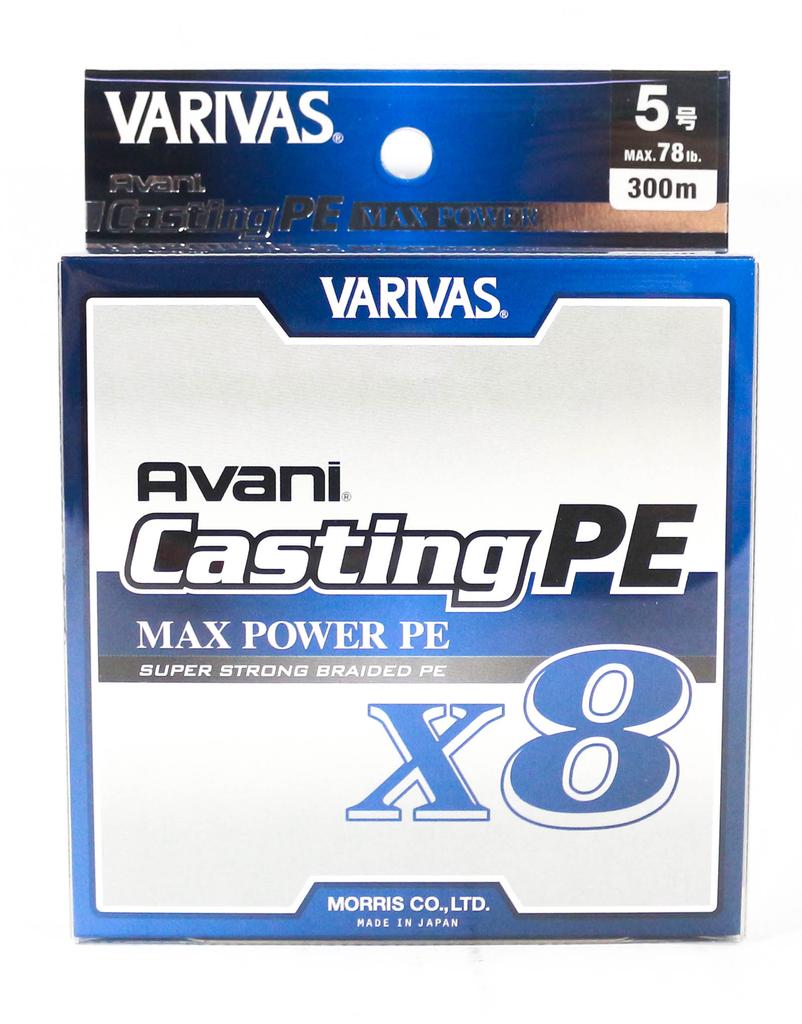 Varivas Линия PE New Avani Max Power Casting X8 300 м PE 5 78