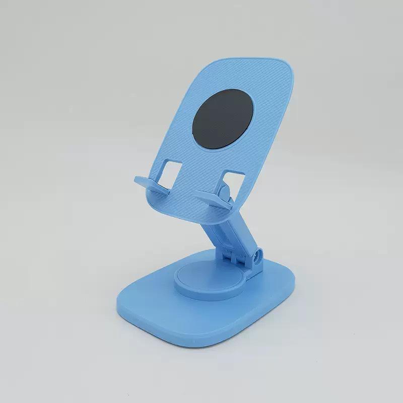 Universal Foldable Rotating Phone Holder with Weighted Base for Stable and Portable Use