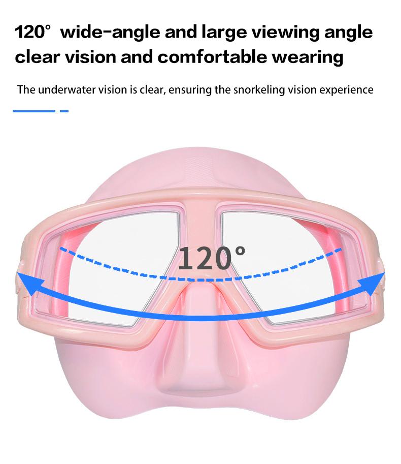 Swimming Goggles Anti-fog Snorkeling Goggles Mask Under Water Diving Face Mask