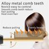 Multi-functional Luxury Custom Rhinestone Flat Travel Copper Electric Straighten Hair Straightener Brush Hot Comb