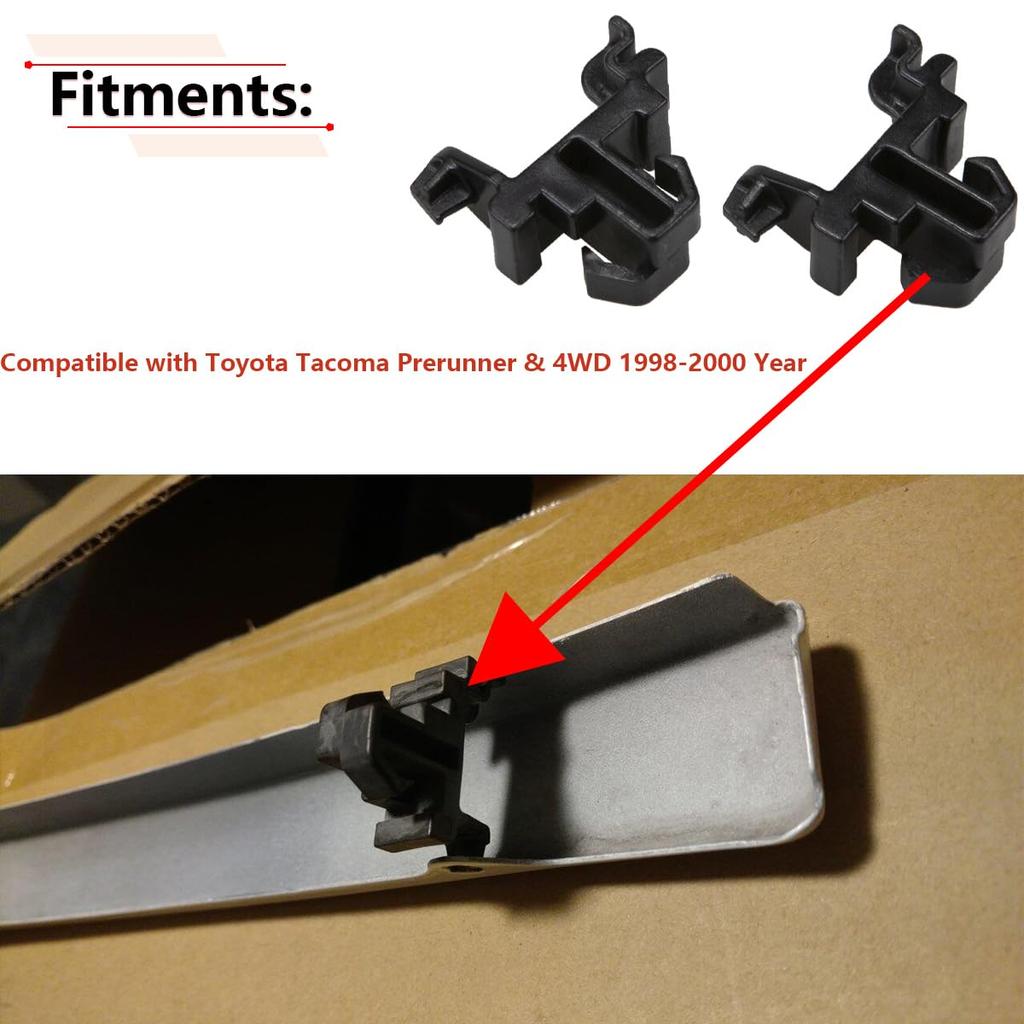 RLB-HILON Headlight Clip Compatible with Toyota Tacoma Prerunner & 4WD 1998 1999 2000 Year, for Lower Headlight Panel Retainer Clips, for 53245-04010