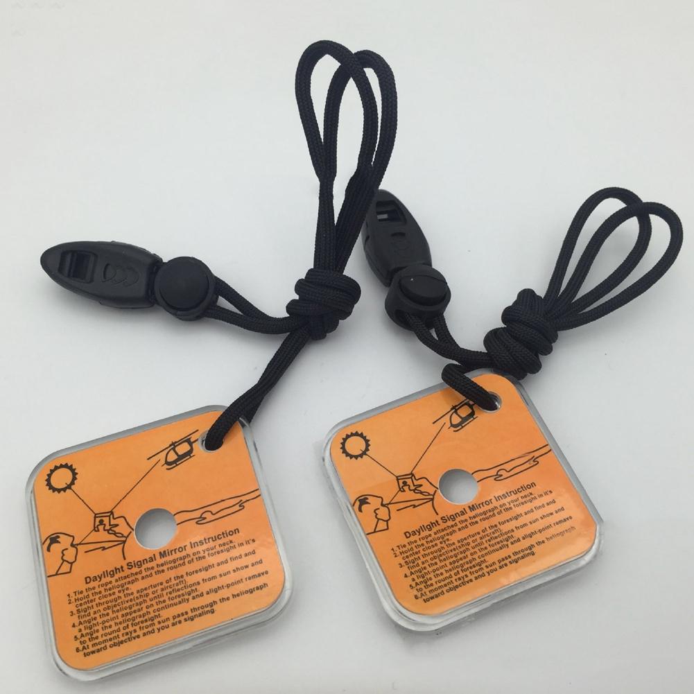 Outdoor Multifunctional Survival Emergency Rescue Reflective Signal Star Flash Mirror Tool