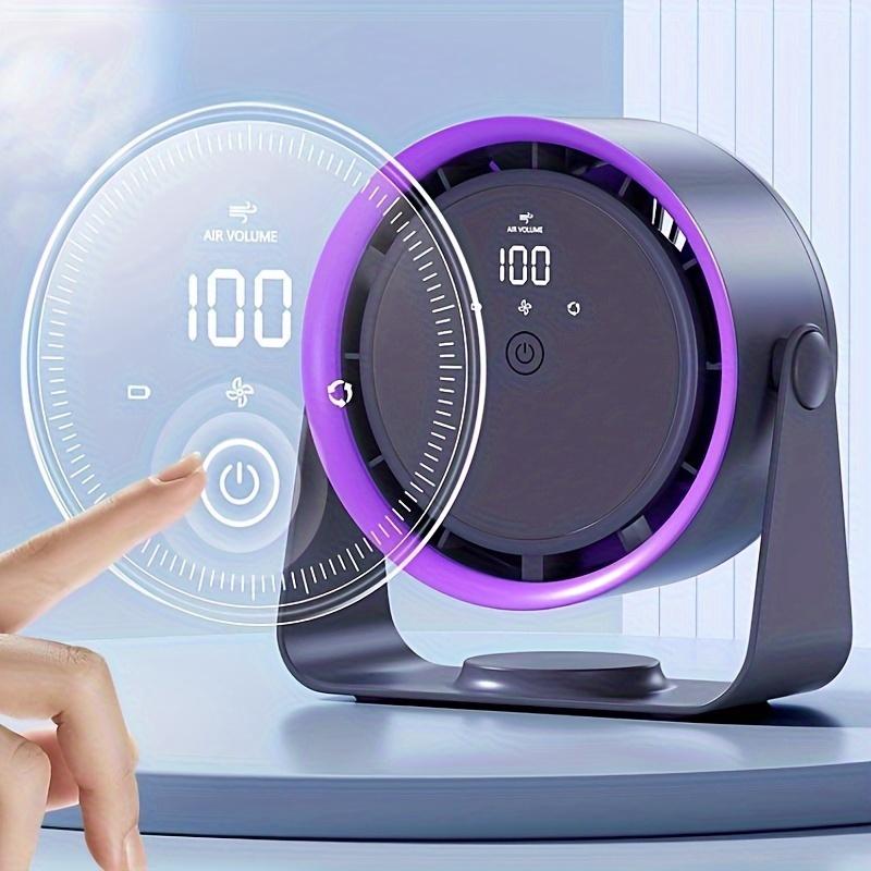 

Настольный вентилятор с циркуляцией воздуха, вращение на 360 °, безлопастной вентилятор, 5-ступенчатая регулировка скорости, подходит для офиса, кухни, компьютерного стола