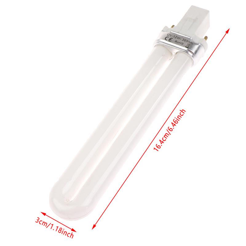 1 Pcs U-Shape Led Uv Machine Lamp Bulb Tubes Original 9W/12W Uv Lamp Lights Bulb Tube For Nail Uv Gel Manicure Machine Nail Dryer