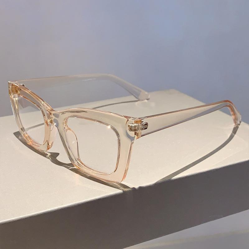 Vintage Anti Blue Light Square Glasses Women For Men Luxury Brand Designer Sexy Ladies Trendy Myopia Prescription Optical Frame