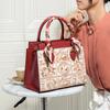 Elegant red handbag for women, large capacity, 2024 new trendy shoulder bag, crossbody bag, mom bag, bridal wedding bag