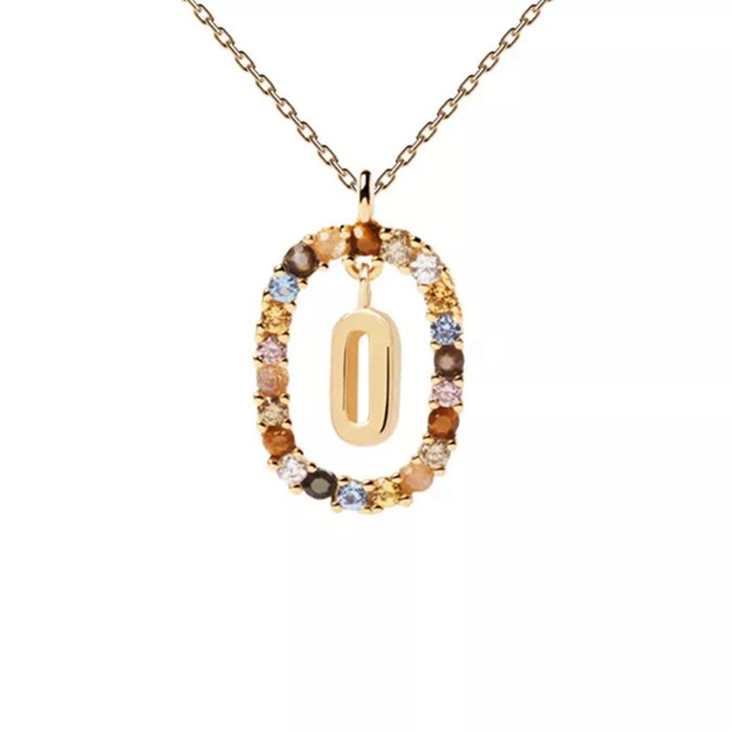 26 Engelse Letters Hanger Ketting Zircon Mode A - Z Initiaal M S C K Trendy Alfabet Lange Ketting Voor Vrouwen Mijn Sieraden