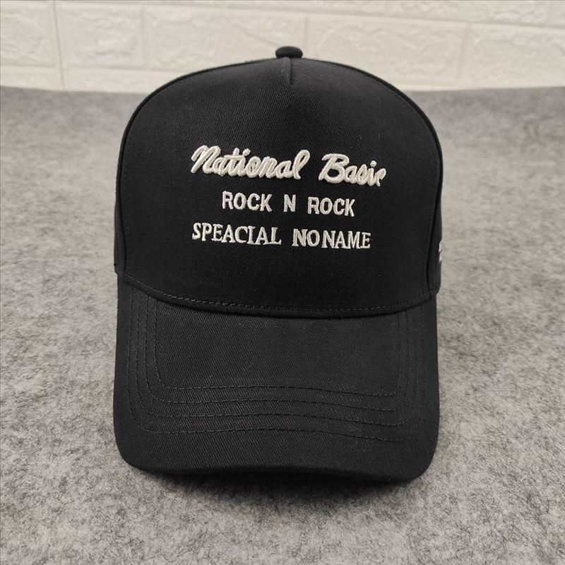 Letter embroidered baseball cap casual fashion spring and summer cap showing the face small high top five-piece couple's hats