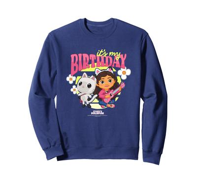 DreamWorks Gabby's Dollhouse Birthday "It's My Birthday" Logo Sweatshirt