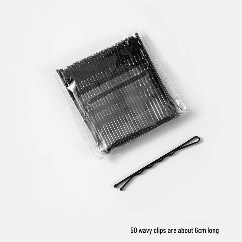 50-200 Pcs Black U-Shaped Bobby Pins & Flat Hair Clips for Hair Styling