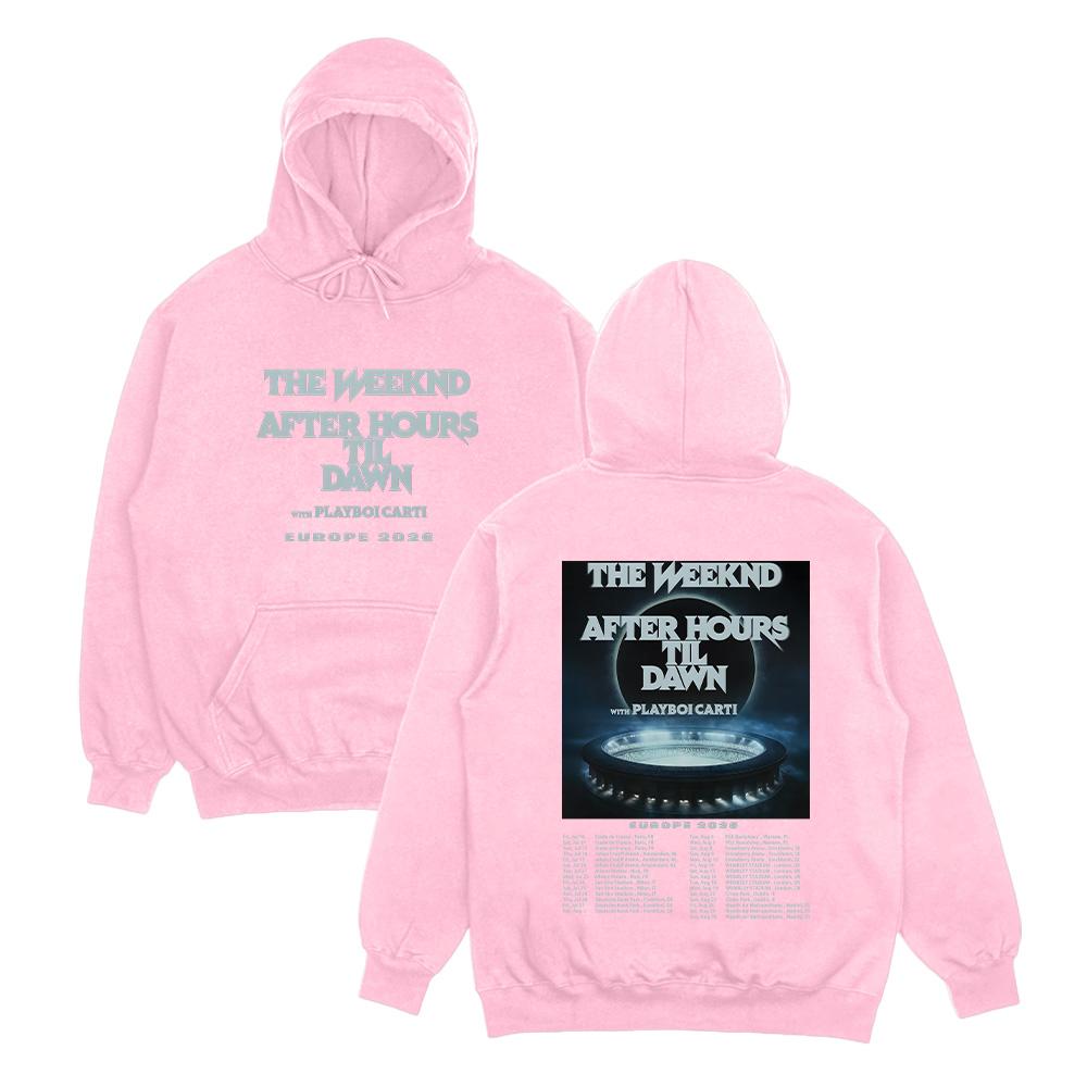 TheWeeknd Tour Hoodie After Hours Til Dawn Europe 2026 Print Pullover Men Women Streetwear Fashion Oversized Hip Hop Sweatshirt
