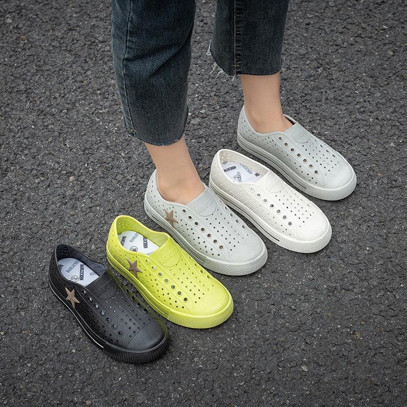 Spring and Autumn low-top men's rain shoes kitchen work shoes low tube rubber shoes student fashion couple waterproof men's and women's shoes