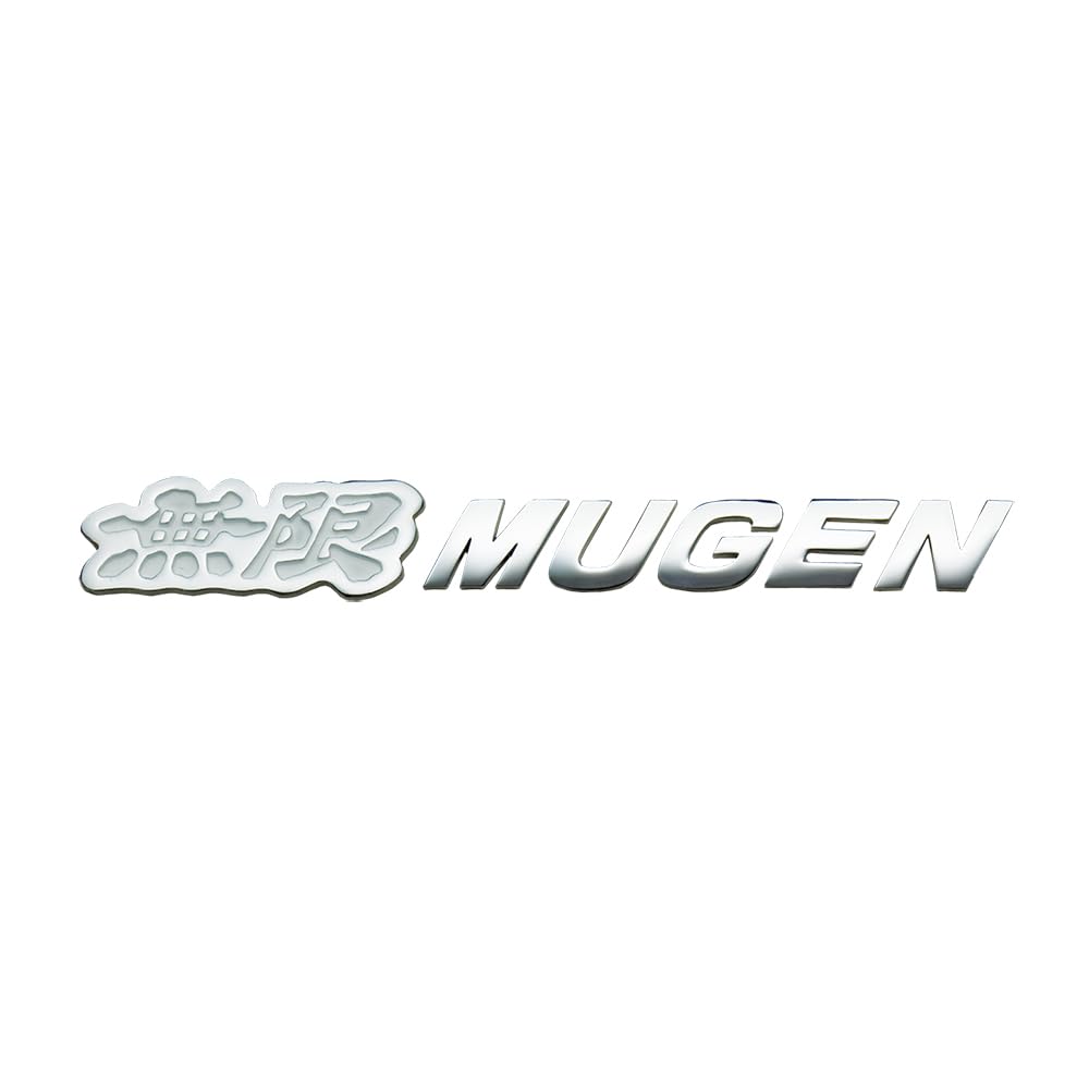 

MUGEN Metal Logo Emblem 20mm x 165mm (Chrome Plated/White) (90000-YZ8-DV63-WH) белый